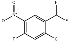 1-氯-2-(二氟甲基)-5-氟-4-硝基苯 结构式