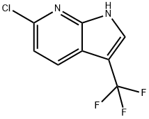 6-氯-3-(三氟甲基)-1H-吡咯并[2,3-B]吡啶 结构式