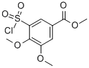3-(CHLOROSULFONYL)-4,5-DIMETHOXYBENZOIC ACID METHYL ESTER 结构式