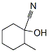 1-Hydroxy-2-methylcyclohexane-1-carbonitrile 结构式