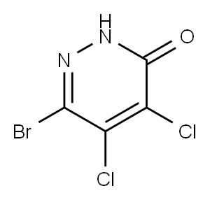 6-溴-4,5-氯-3(2H)-哒嗪 结构式
