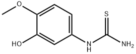 1-(3-HYDROXY-4-METHOXYPHENYL)THIOUREA 结构式