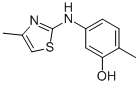 5-(4-METHYLTHIAZOL-2-YLAMINO)-2-METHYLPHENOL 结构式
