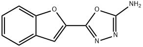 5-(1-BENZOFURAN-2-YL)-1,3,4-OXADIAZOL-2-AMINE 结构式