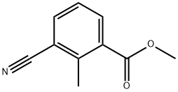 3-氰基-2-甲基苯甲酸甲酯 结构式