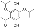 1-(3,6-DIHYDROXY-2,4-DIISOPROPOXYPHENYL)ETHANONE 结构式