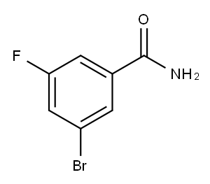 3-溴-5-氟苯甲酰胺 结构式