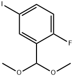 2-FLUORO-5-IODOBENZALDEHYDE DIMETHYL ACETAL 结构式