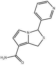 3-(3-pyridinyl)-1H,3H-pyrrolo(1,2-c)thiazole-7-carboxamide 结构式