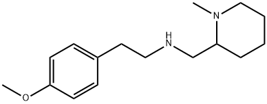 N-[2-(4-METHOXYPHENYL)ETHYL]-N-METHYL-2-PIPERIDINEMETHANAMINE 结构式