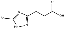 3-(3-溴-1H-1,2,4-三唑-5-基)丙酸 结构式