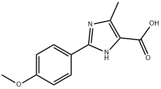 2-(4-METHOXYPHENYL)-5-METHYL-3H-IMIDAZOLE-4-CARBOXYLIC ACID 结构式