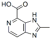 3H-Imidazo[4,5-c]pyridine-4-carboxylic  acid,  2-methyl- 结构式