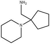 (1-哌啶-1-基环戊基)甲胺 结构式