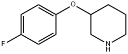 3-(4-FLUOROPHENOXY)PIPERIDINE 结构式