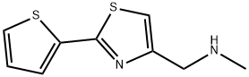 N-METHYL-1-[2-(2-THIENYL)-1,3-THIAZOL-4-YL]METHANAMINE 结构式