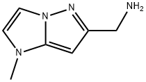 1H-Imidazo[1,2-b]pyrazole-6-methanamine,  1-methyl- 结构式