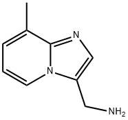1-(8-甲基咪唑并[1,2- A]吡啶-3-基)甲胺 结构式