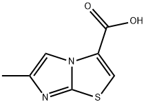 6-甲基咪唑并[2,1-B]噻唑-3-羧酸 结构式