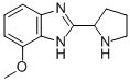 1H-BENZIMIDAZOLE, 7-METHOXY-2-(2-PYRROLIDINYL)- 结构式