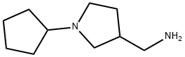 [(1-环戊基吡咯烷-3-基)甲基]胺 结构式