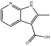2-Methyl-7-azaindole-3-carboxylic acid 结构式