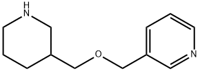 3-[(3-PYRIDINYLMETHOXY)METHYL]PIPERIDINE 结构式