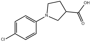 1-(4-氯苯基)吡咯烷-3-羧酸 结构式