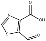 4-Thiazolecarboxylic  acid,  5-formyl- 结构式