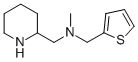 N-METHYL-N-(2-THIENYLMETHYL)-2-PIPERIDINEMETHANAMINE 结构式