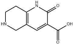 2-hydroxy-5,6,7,8-tetrahydro-[1,6]naphthyridine-3-carboxylic acid methyl ester 结构式