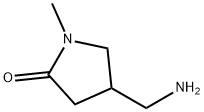 4-(氨基甲基)-1-甲基吡咯烷-2-酮 结构式