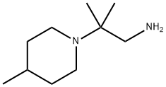 2-甲基-2-(4-甲基-1-哌啶基)-1-丙胺 结构式