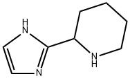 2-(1H-咪唑-2-基)哌啶 结构式