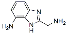 1H-Benzimidazole-2-methanamine,  7-amino- 结构式