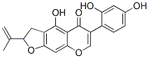 (+)-6-(2,4-Dihydroxyphenyl)-2,3-dihydro-4-hydroxy-2-(1-methylethenyl)-5H-furo[3,2-g][1]benzopyran-5-one 结构式