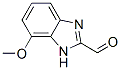 1H-Benzimidazole-2-carboxaldehyde,  7-methoxy- 结构式