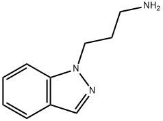 3-(1H-吲唑-1-基)丙胺 结构式