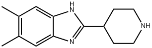 5,6-DIMETHYL-2-PIPERIDIN-4-YL-1H-BENZIMIDAZOLE 结构式