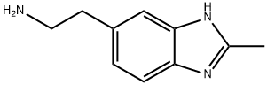1H-Benzimidazole-6-ethanamine,  2-methyl- 结构式