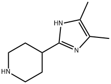 4-(4,5-二甲基-1H-咪唑-2-基)哌啶 结构式