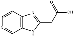 3H-Imidazo[4,5-c]pyridine-2-acetic  acid 结构式