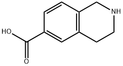 1,2,3,4-四氢异喹啉-6-甲酸 结构式