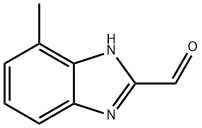 1H-Benzimidazole-2-carboxaldehyde,  7-methyl- 结构式