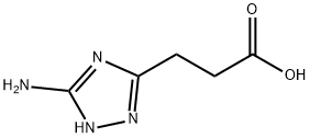 3-(3-氨基-1H-1,2,4-三唑-5-基)丙酸 结构式