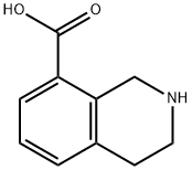 1,2,3,4-四氢-8-异喹啉甲酸 结构式