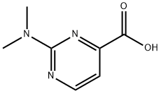 2-(二甲胺基)嘧啶-4-甲酸 结构式