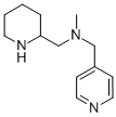 N-METHYL-N-(2-PIPERIDINYLMETHYL)-4-PYRIDINEMETHANAMINE 结构式