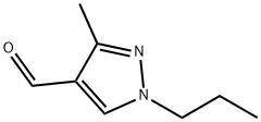 3-甲基-1-丙基-1H-吡唑-4-甲醛 结构式