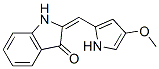 3H-Indol-3-one,  1,2-dihydro-2-[(4-methoxy-1H-pyrrol-2-yl)methylene]- 结构式